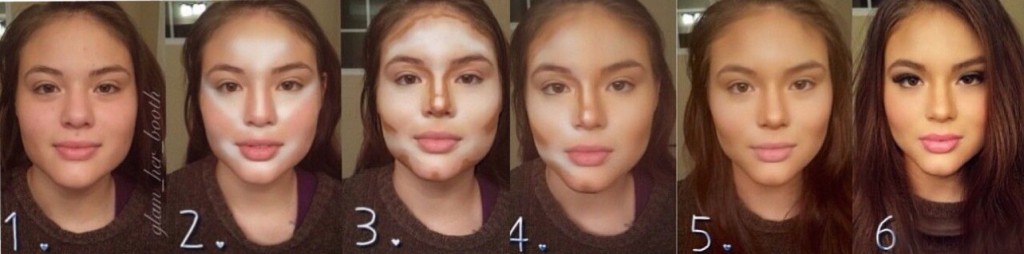 Как сделать квадратное лицо худее с помощью макияжа