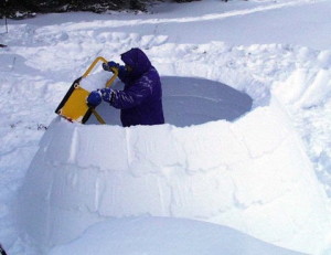 как сделать крепость +из снега
